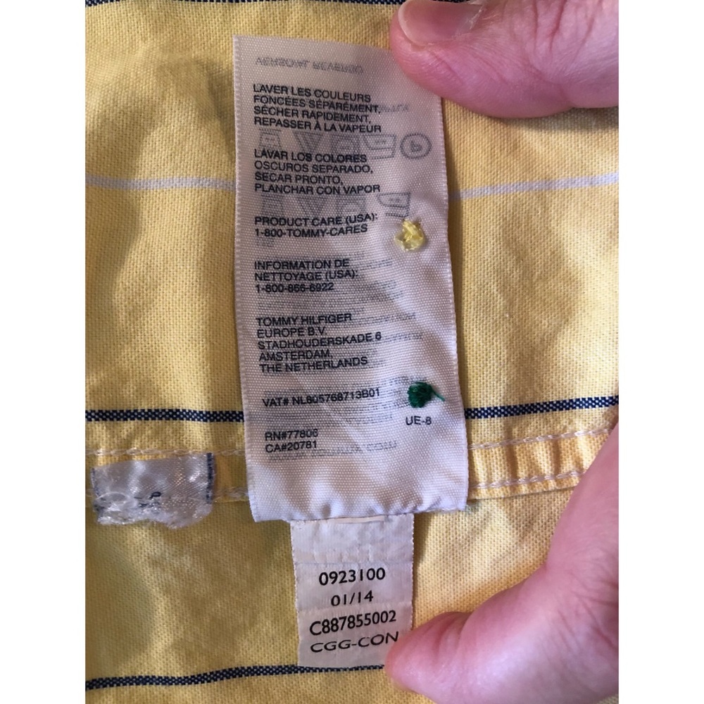 Pale Yellow Tommy Hilfiger Shirt - Picture 12 of 12